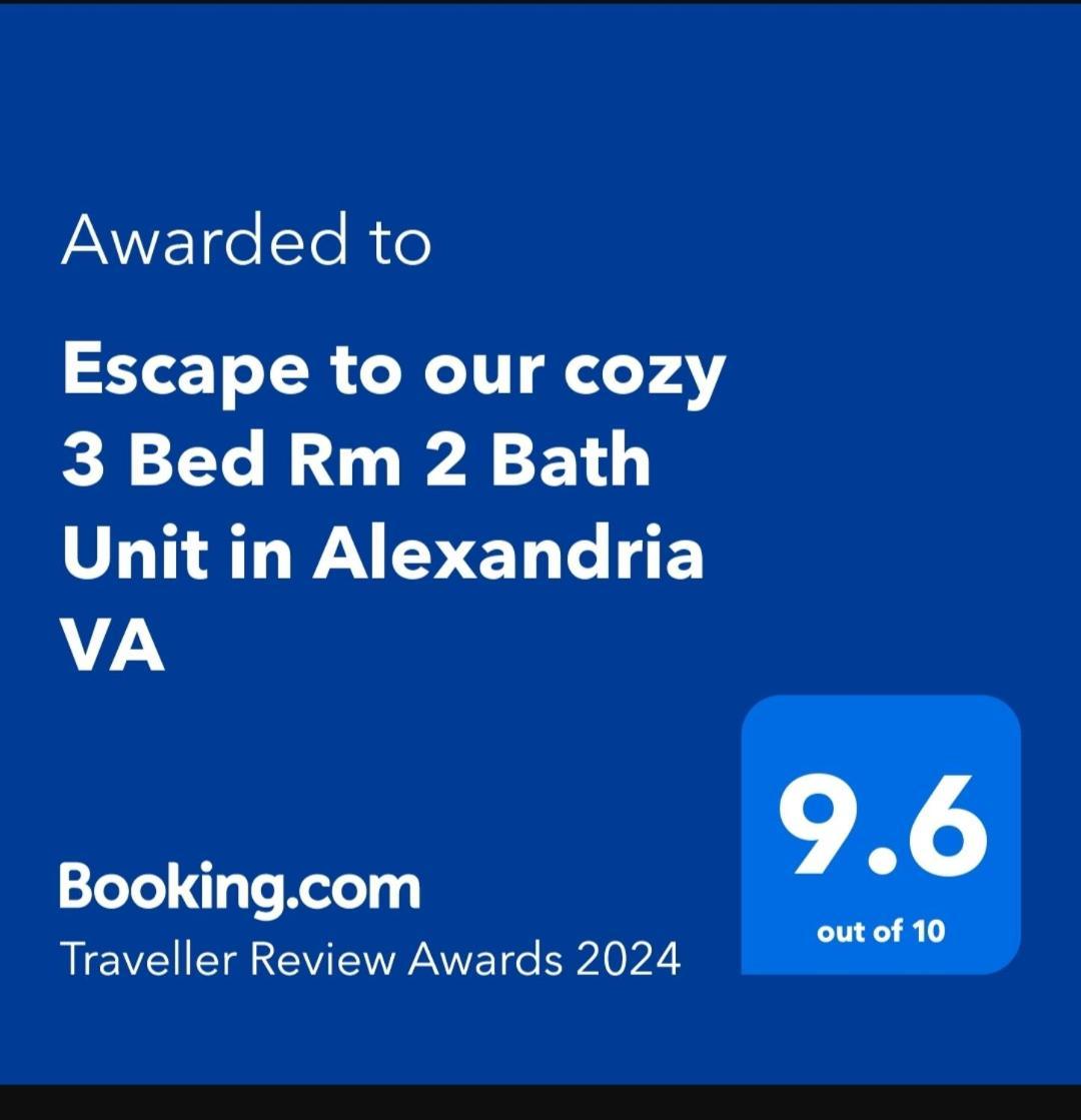 Escape To Our Cozy 3 Bed Rm 2 Bath Unit In Alexandria Va 빌라 외부 사진